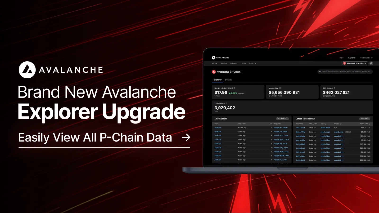 Avalanche Explorer Gets a Brand New Upgrade for All P-Chain Data