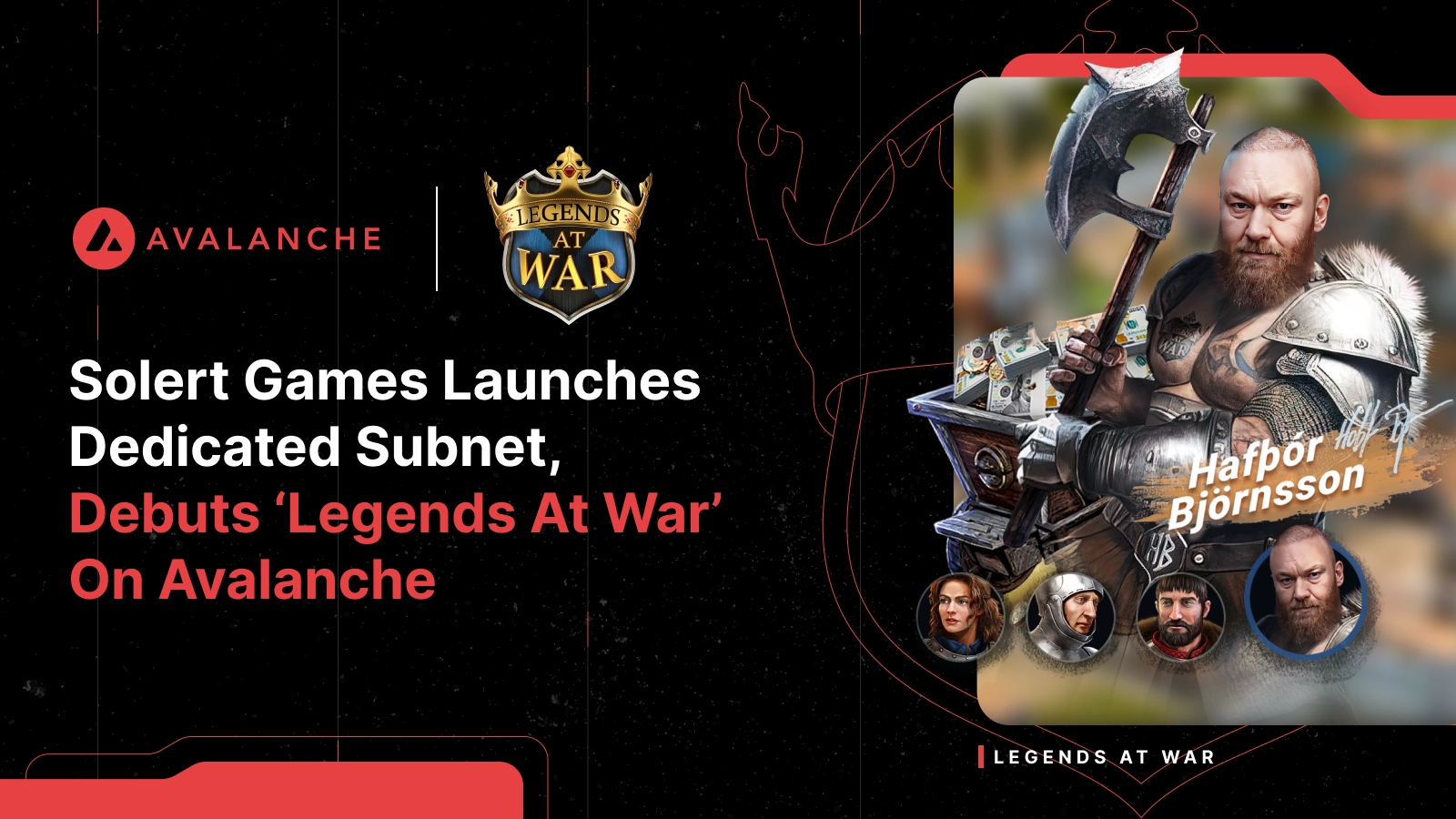 Solert Games Launches Dedicated Subnet, Debuts ‘Legends At War’ On Avalanche
