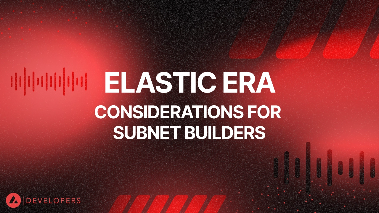 Elastic Era: Considerations for Subnet Builders