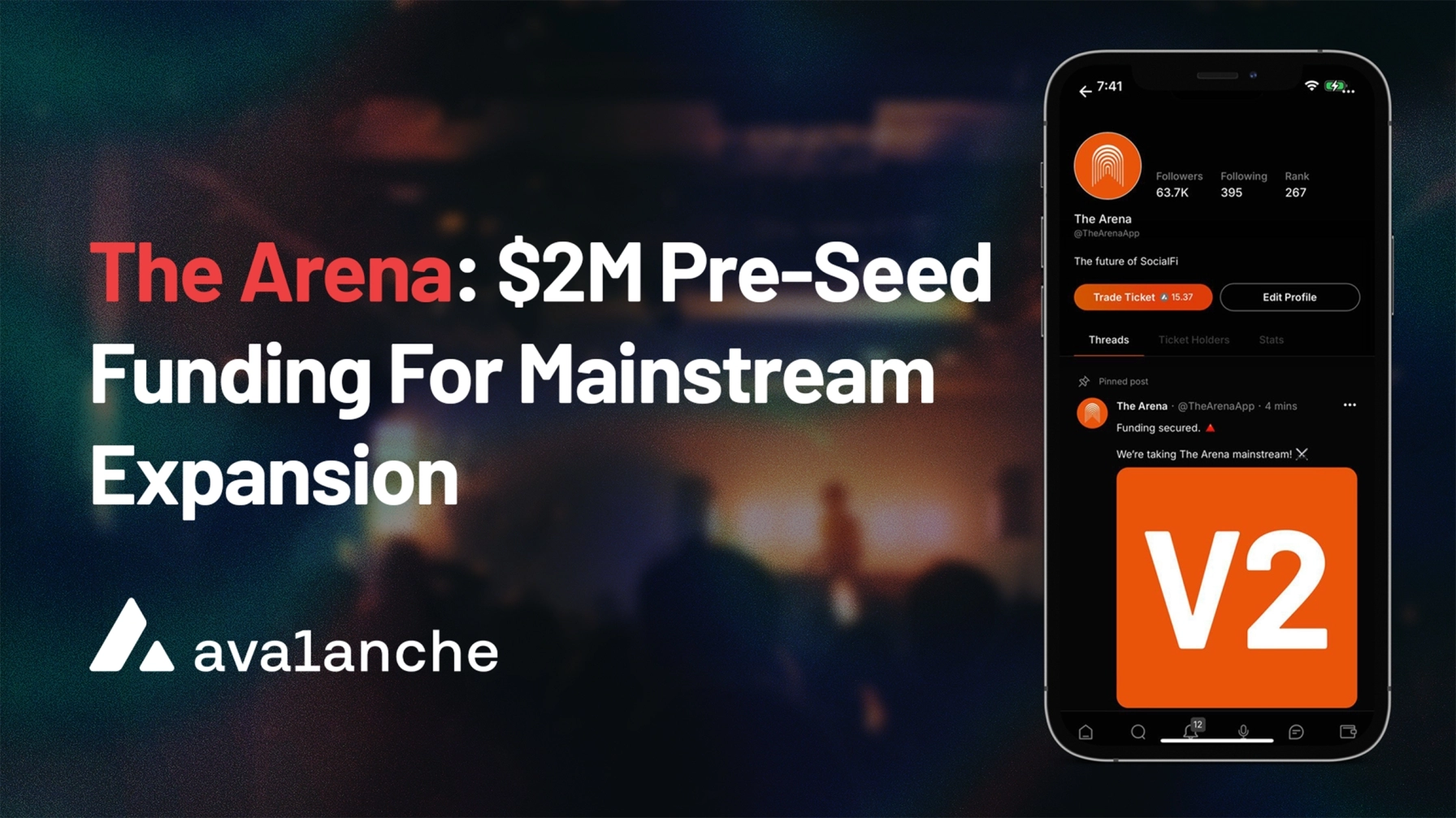 The Arena’s Comeback: SocialFi App on Avalanche Secures $2M Pre-Seed Funding and Plans Mainstream Expansion