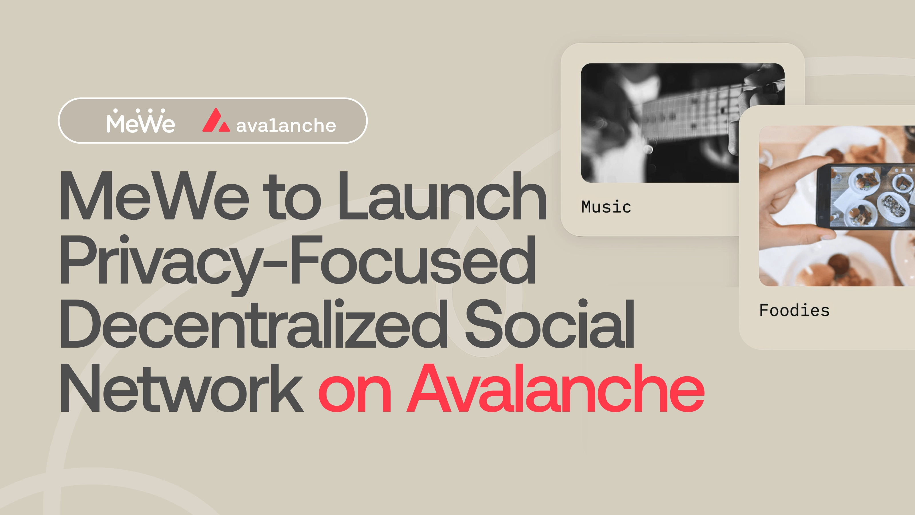 MeWe to Launch Privacy-Focused Decentralized Social Network on Avalanche